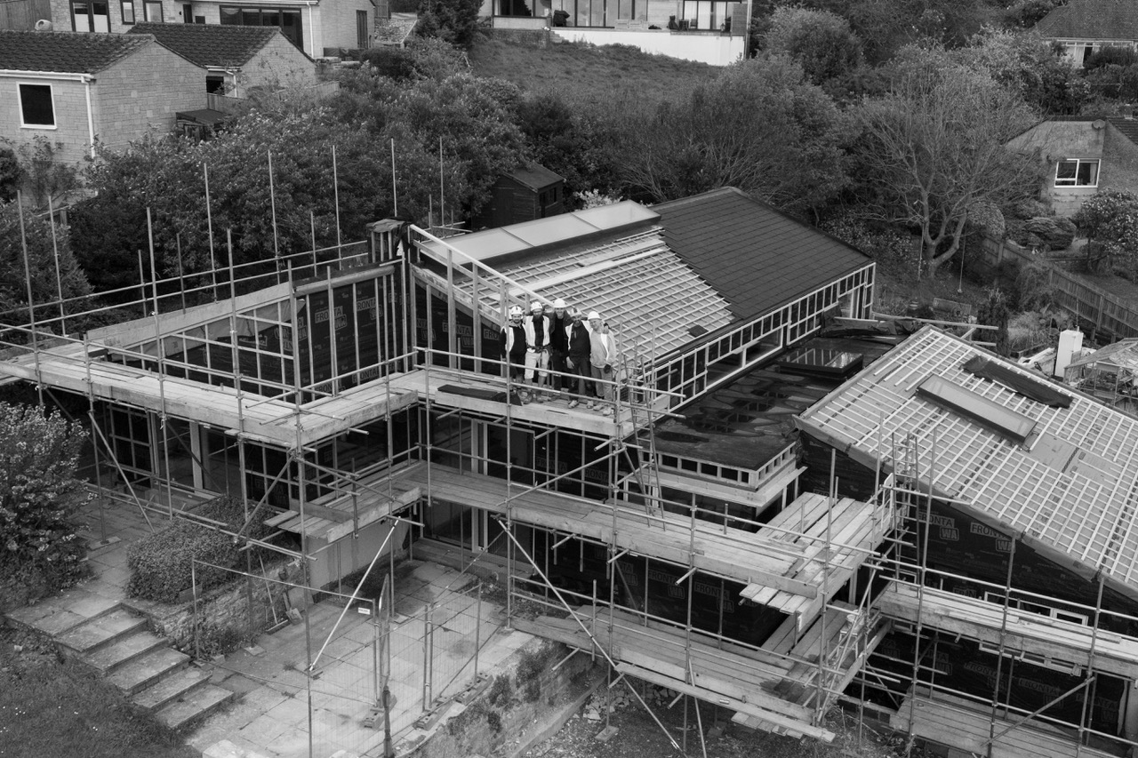 Rory Hart with the Hart Construction building team